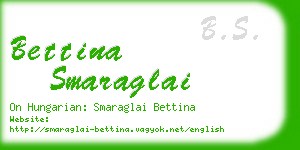 bettina smaraglai business card